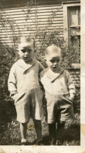 My father (right) with his brother, Bob.