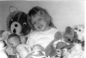 My love for stuffed animals started at a young age.